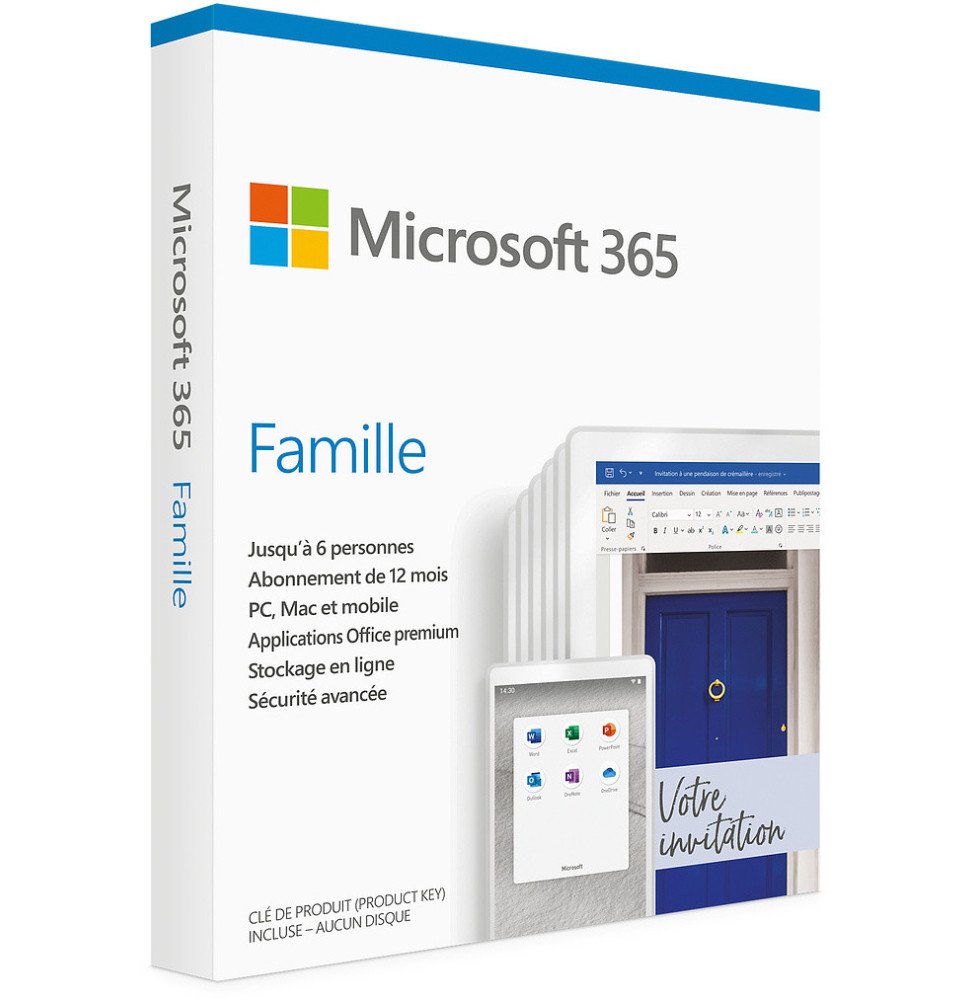 Microsoft 365 Family 12-month subscription box
